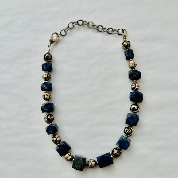 Navy Blue Stone Bracelet - Picture 1 of 4